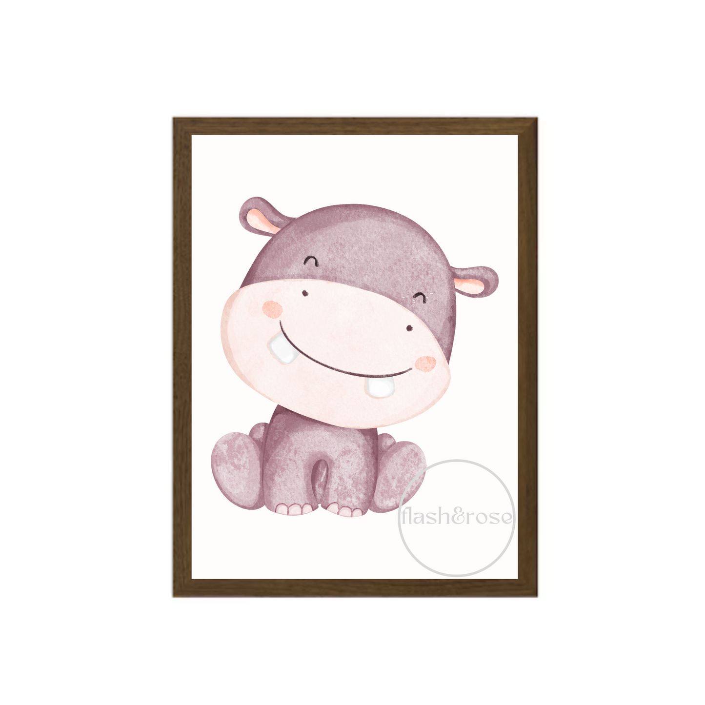 Watercolour Hippo