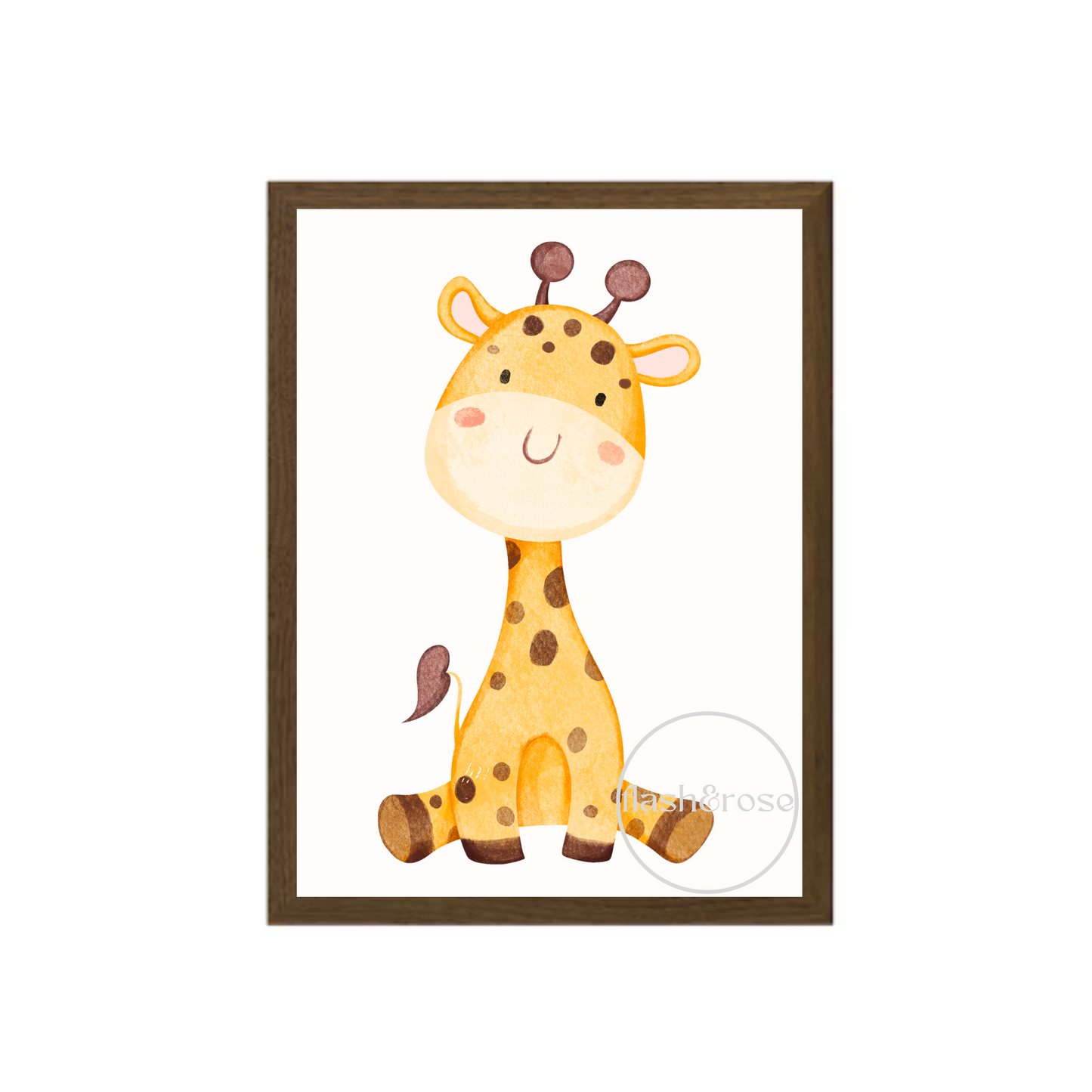 Watercolour Giraffe