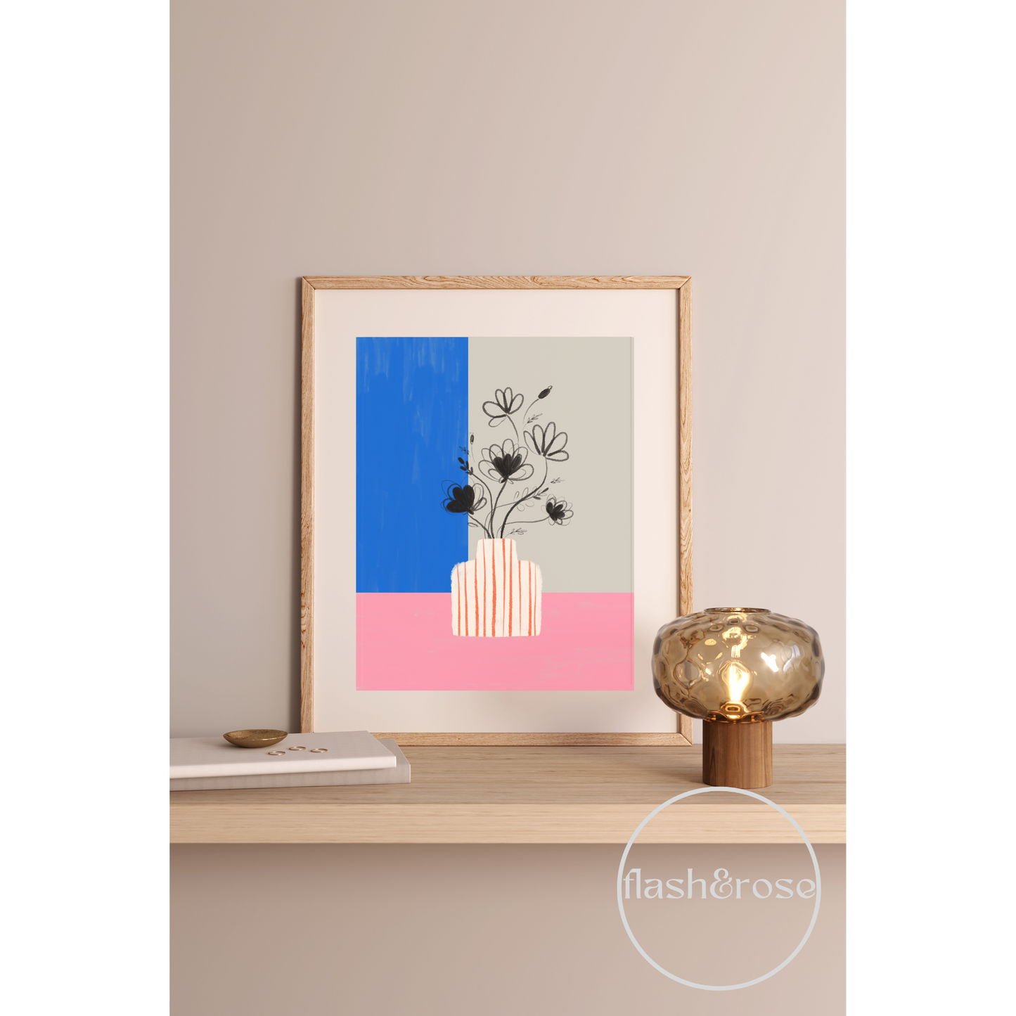 Statement Black Flowers