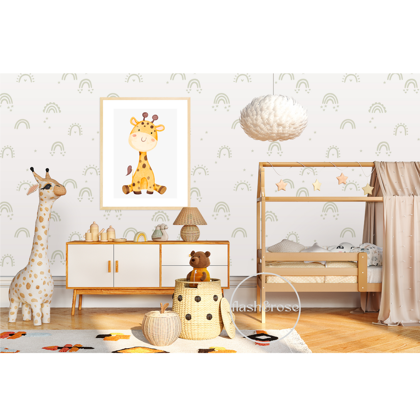 Watercolour Giraffe