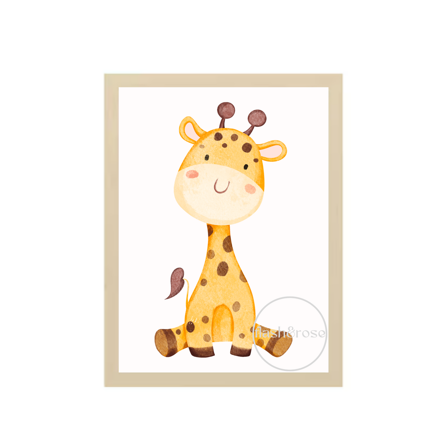 Watercolour Giraffe