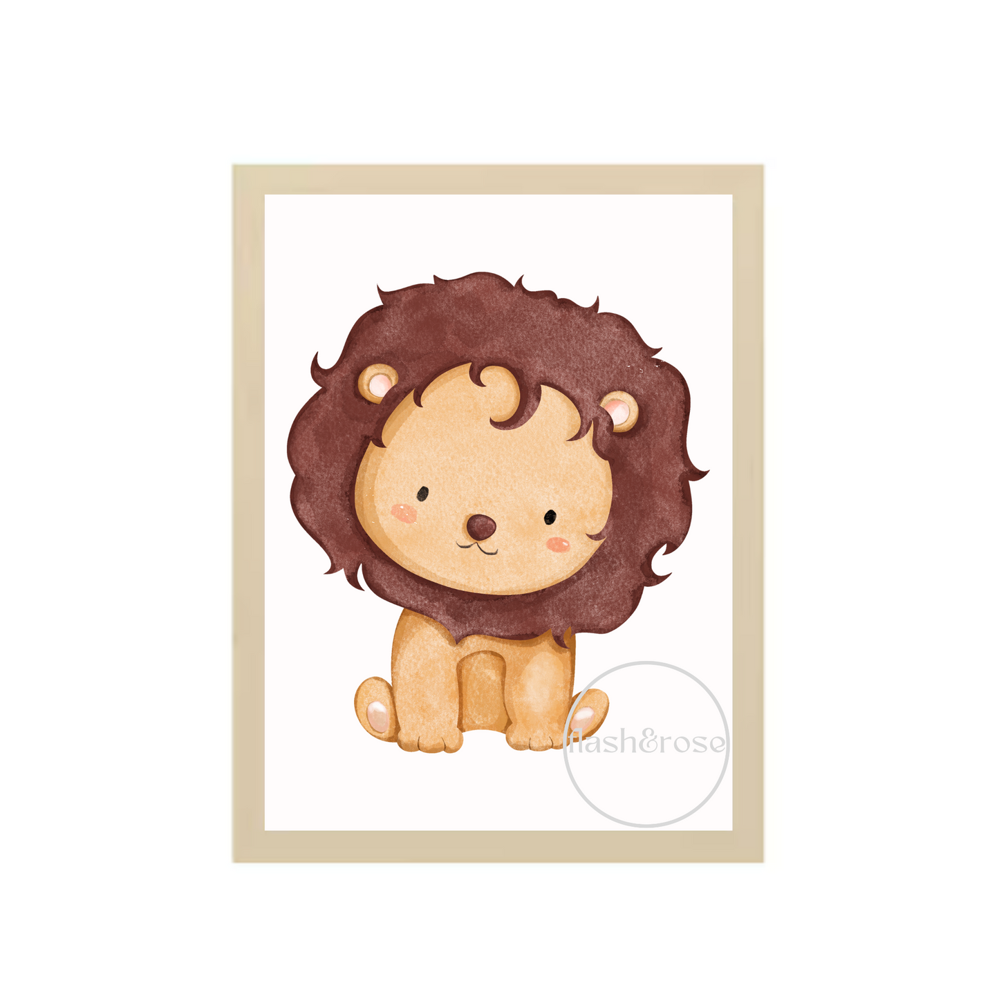Watercolour Lion